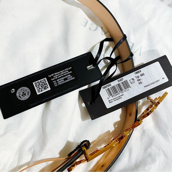 VERSACE Logo Belt Size 85 - Picture 6 of 8